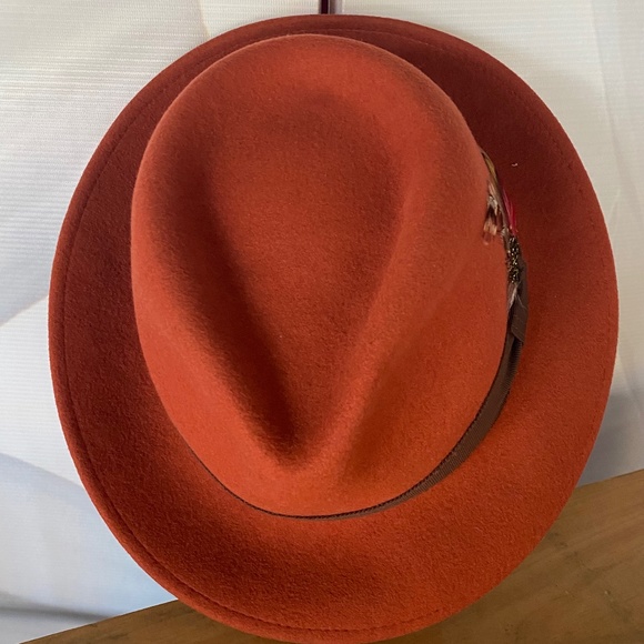Mayser rust colored wool fedora - Picture 4 of 5